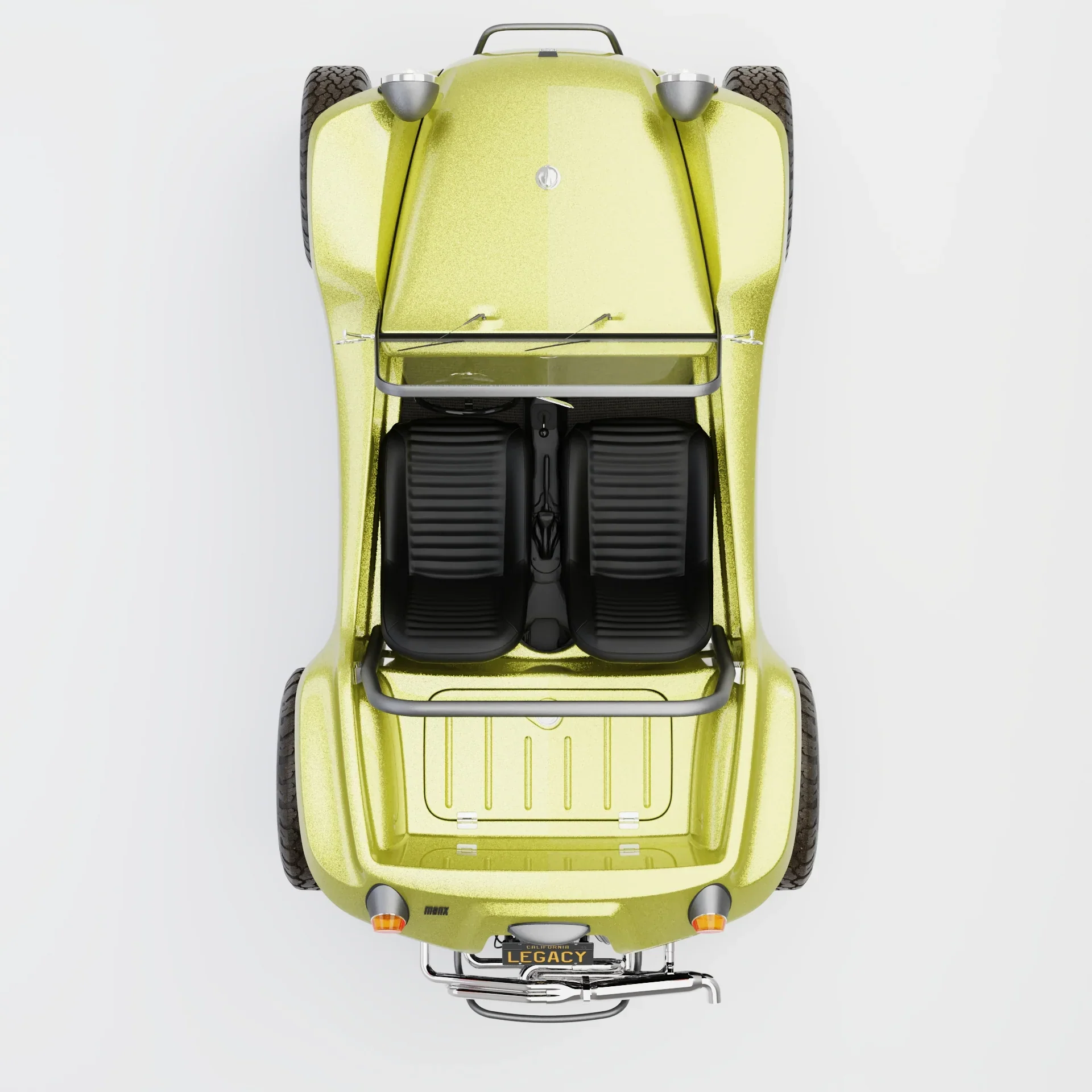 Meyers Manx Classic Buggy - Brilliant Chartreuse - Image 5