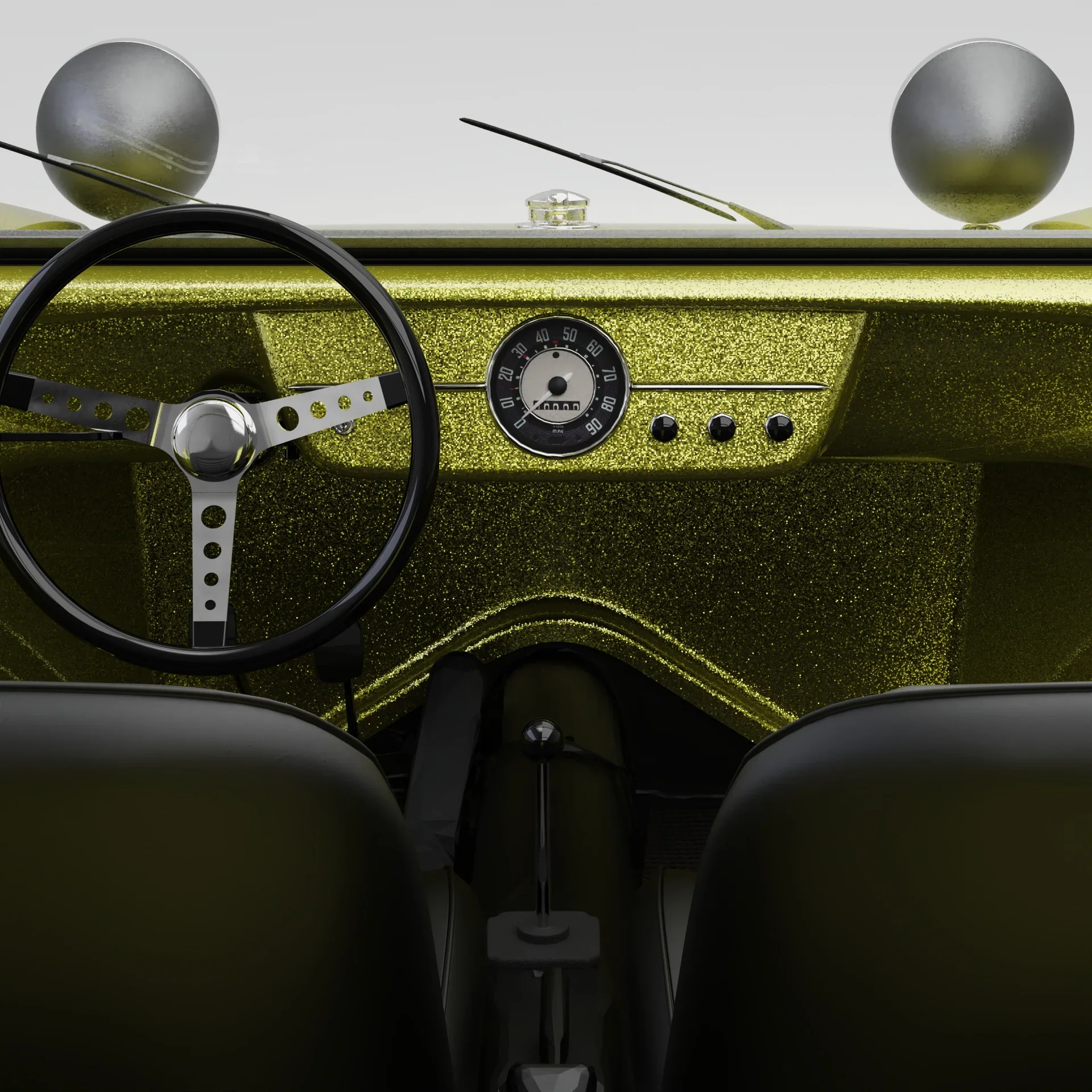 Meyers Manx Classic Buggy - Brilliant Chartreuse - Image 7