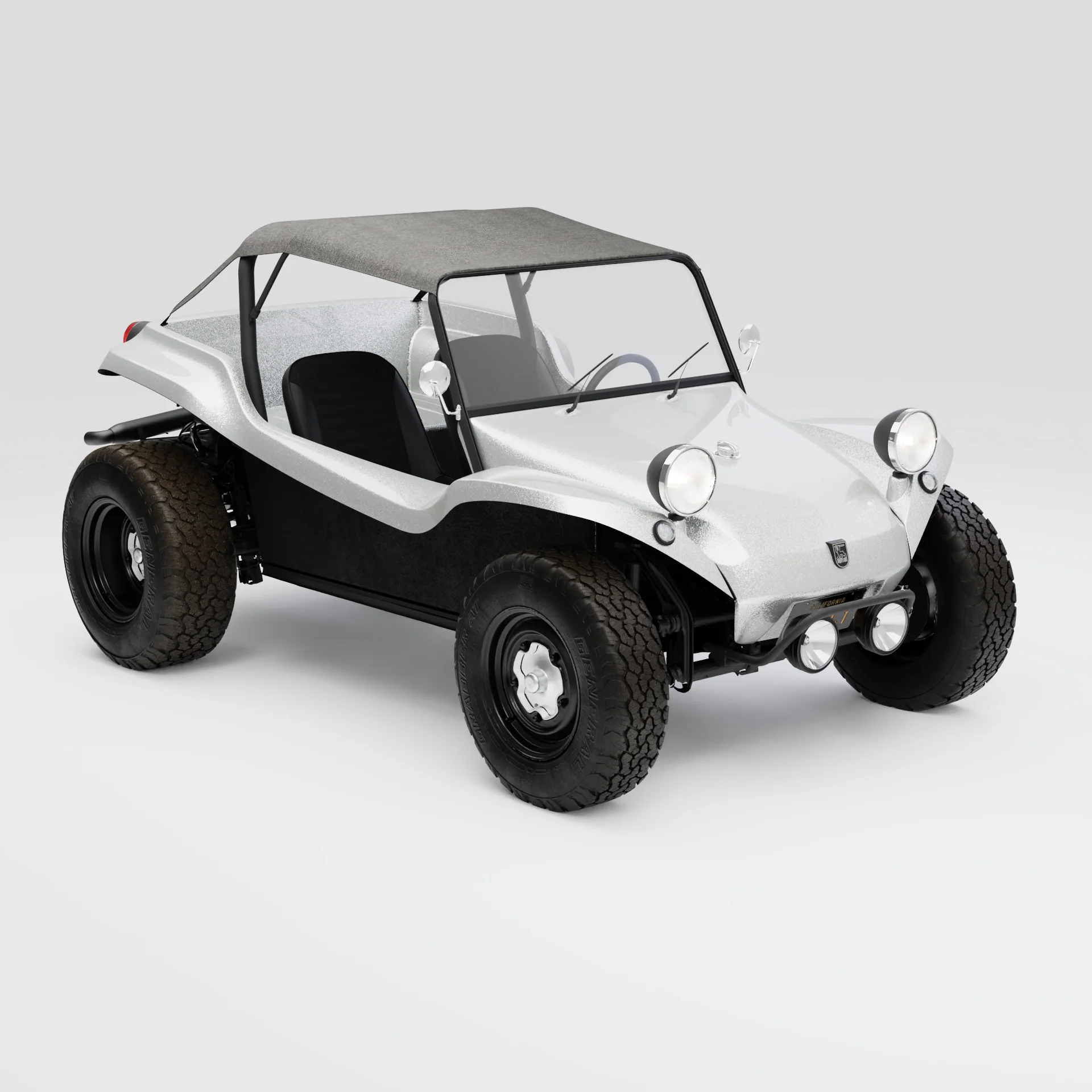 Meyers Manx Classic Buggy - Brilliant Chrome Silver - Image 4